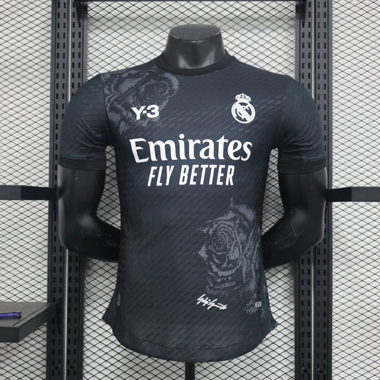 New 24-25 Real Madrid Y3 Black Player Edition Jersey