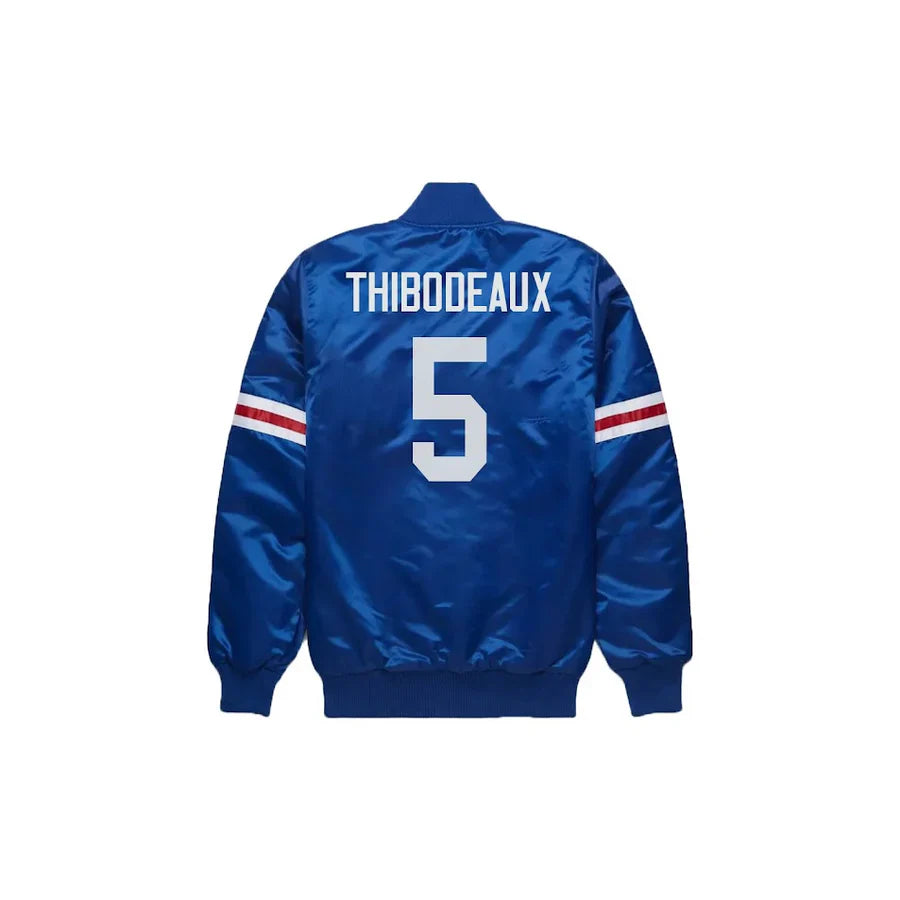 Kayvon Thibodeaux New York Giants Satin Bomber Jacket