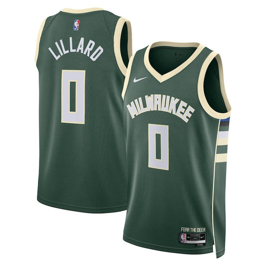 Damian Lillard Milwaukee Bucks Jersey