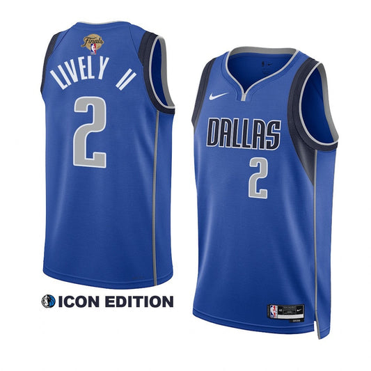 Dereck Lively II Dallas Mavericks NBA Finals 2024 Jersey