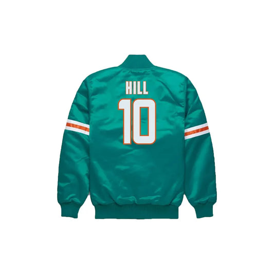 Tyreek Hill Miami Dolphins Satin Bomber Jacket