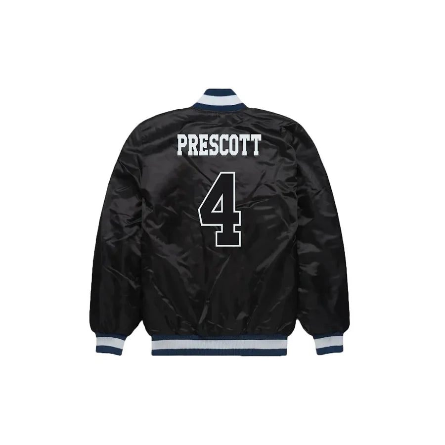 Dak Prescott Dallas Cowboys Satin Bomber Jacket