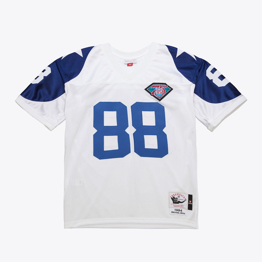 Men's Michael Irvin White Dallas Cowboys 1994 Jersey