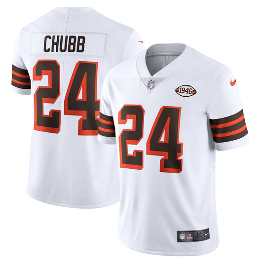 Nick Chubb Cleveland Browns 1946 Collection Alternate Vapor Limited Jersey - White