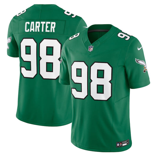 Jalen Carter Philadelphia Eagles Alternate Vapor F.U.S.E. Limited Jersey - Kelly Green