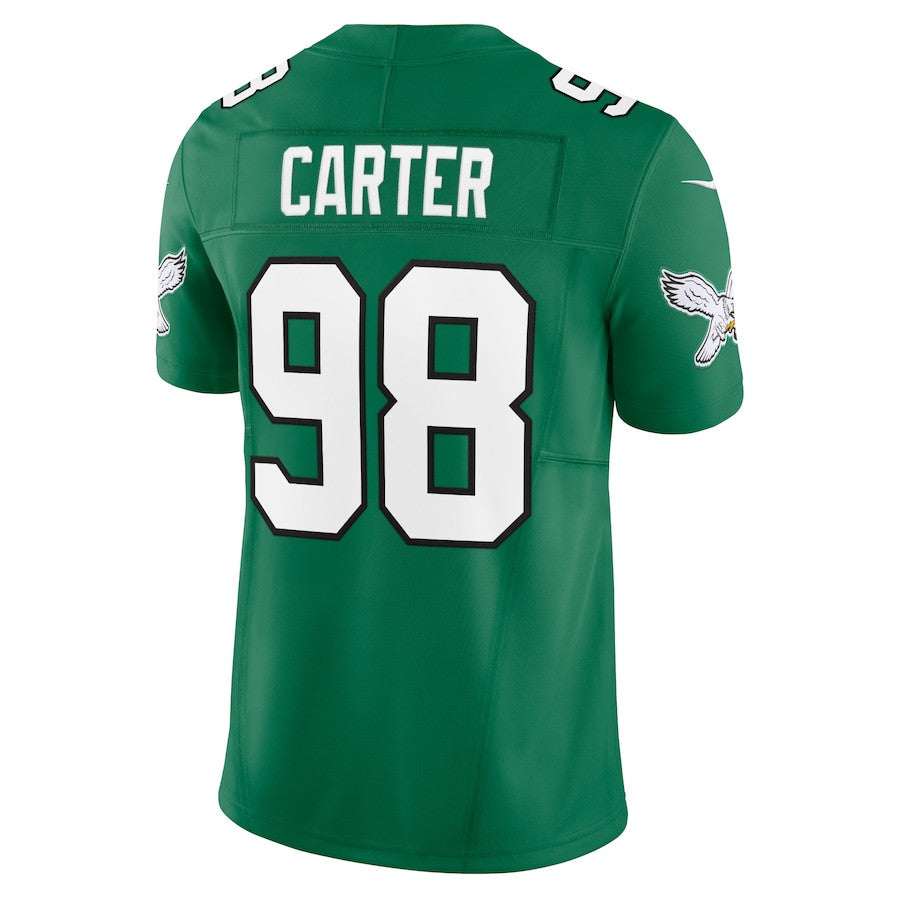 Jalen Carter Philadelphia Eagles Alternate Vapor F.U.S.E. Limited Jersey - Kelly Green