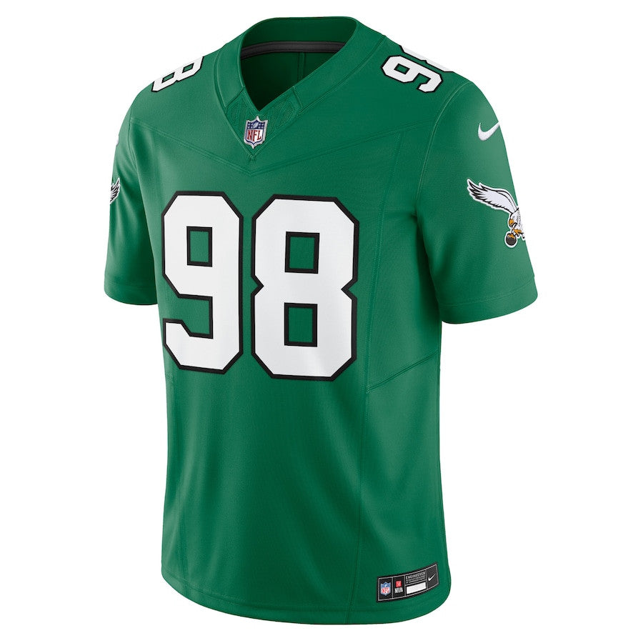 Jalen Carter Philadelphia Eagles Alternate Vapor F.U.S.E. Limited Jersey - Kelly Green