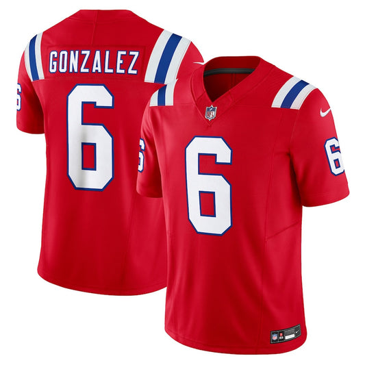 Christian Gonzalez England Patriots Vapor F.U.S.E. Limited Jersey - Red