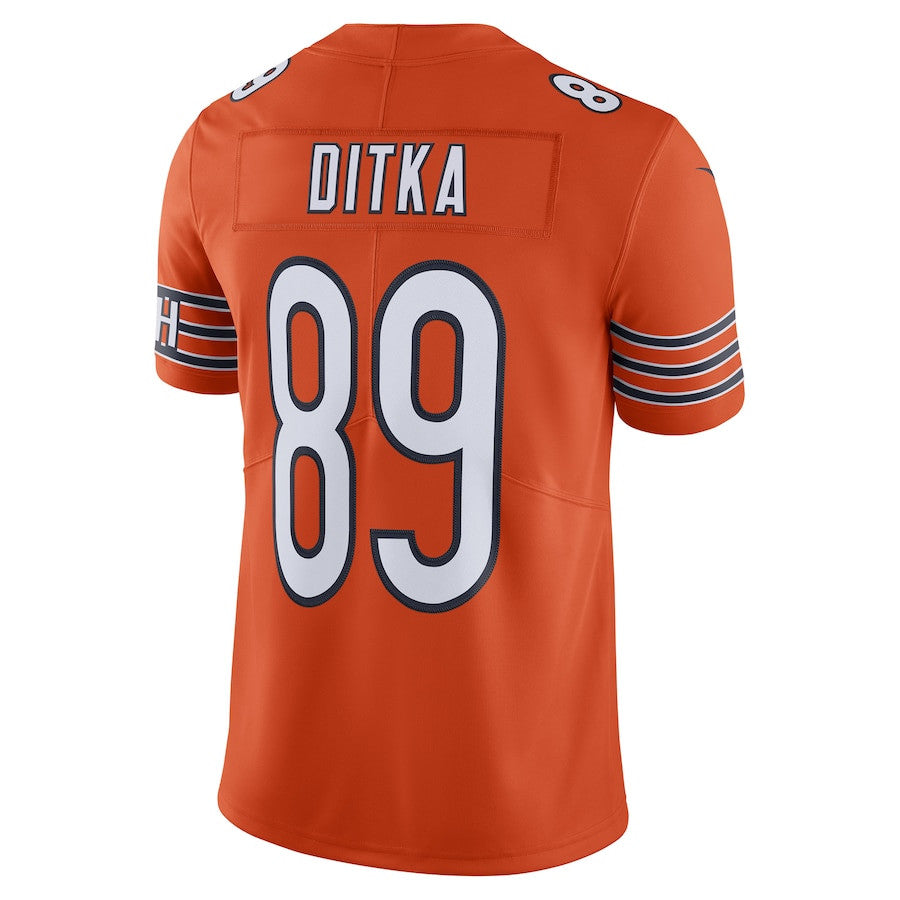 Mike Ditka Chicago Bears Alternate Vapor Untouchable Limited Retired Player Jersey - Orange