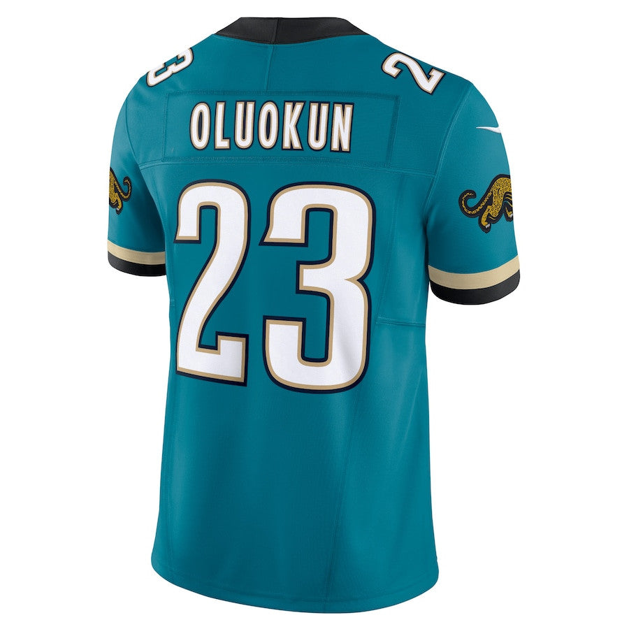 Foye Oluokun Jacksonville Jaguars Prowler Throwback Vapor F.U.S.E. Limited Jersey - Teal