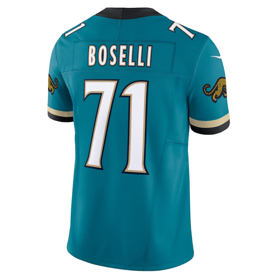 Tony Boselli Jacksonville Jaguars Prowler Throwback Vapor F.U.S.E. Limited Retired Player Jersey - Teal