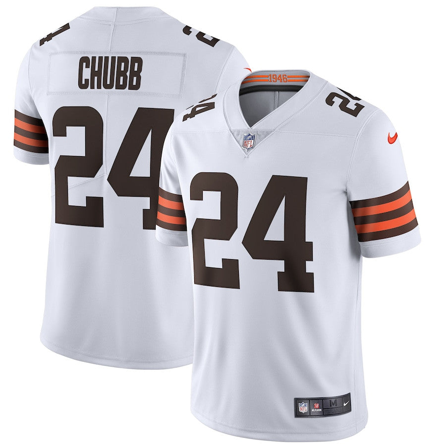 Nick Chubb Cleveland Browns Vapor Limited Jersey - White