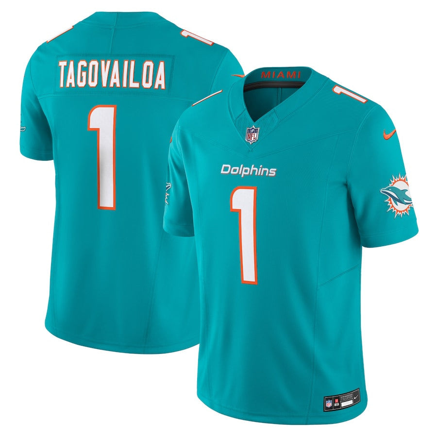 Tua Tagovailoa Miami Dolphins Vapor F.U.S.E. Limited Jersey - Aqua