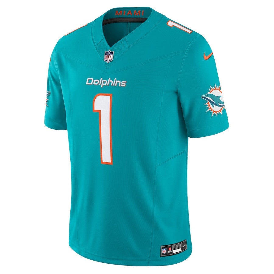 Tua Tagovailoa Miami Dolphins Vapor F.U.S.E. Limited Jersey - Aqua