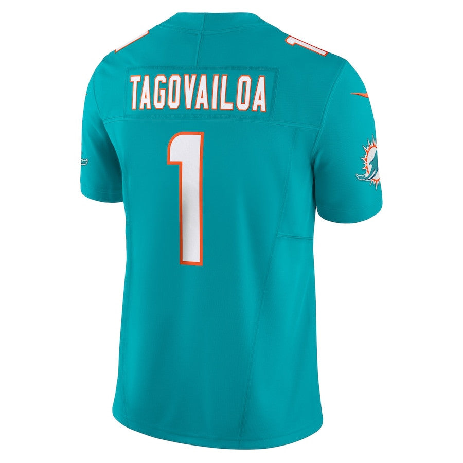 Tua Tagovailoa Miami Dolphins Vapor F.U.S.E. Limited Jersey - Aqua