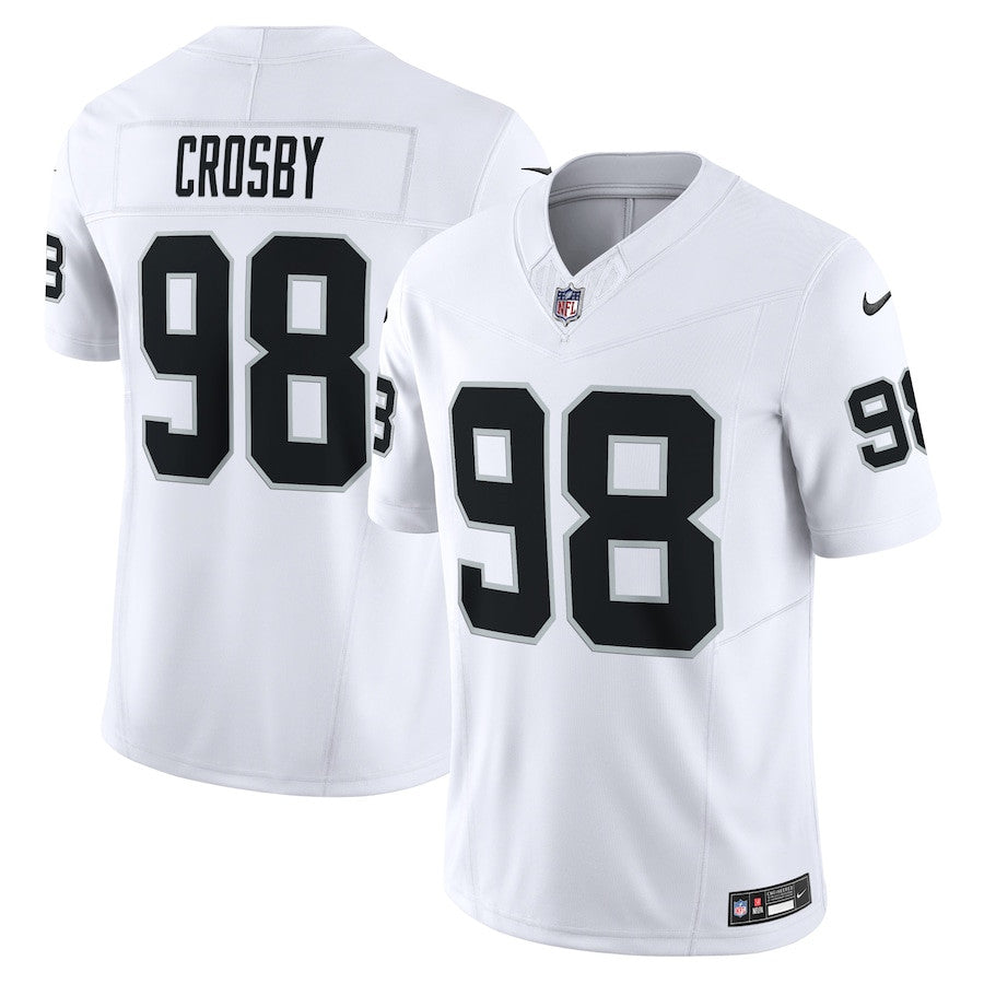 Maxx Crosby Las Vegas Raiders Vapor F.U.S.E. Limited Jersey - White