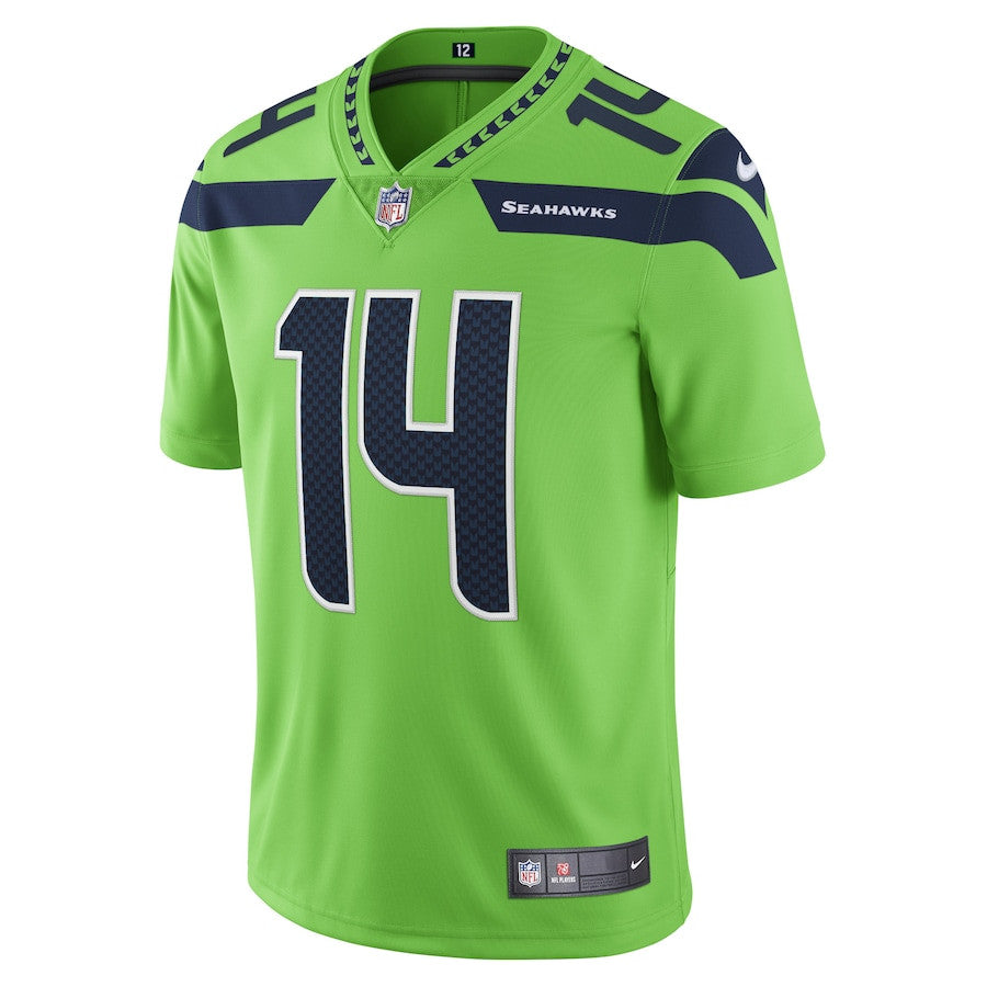 DK Metcalf Seattle Seahawks Vapor Limited Player Jersey - Neon Green