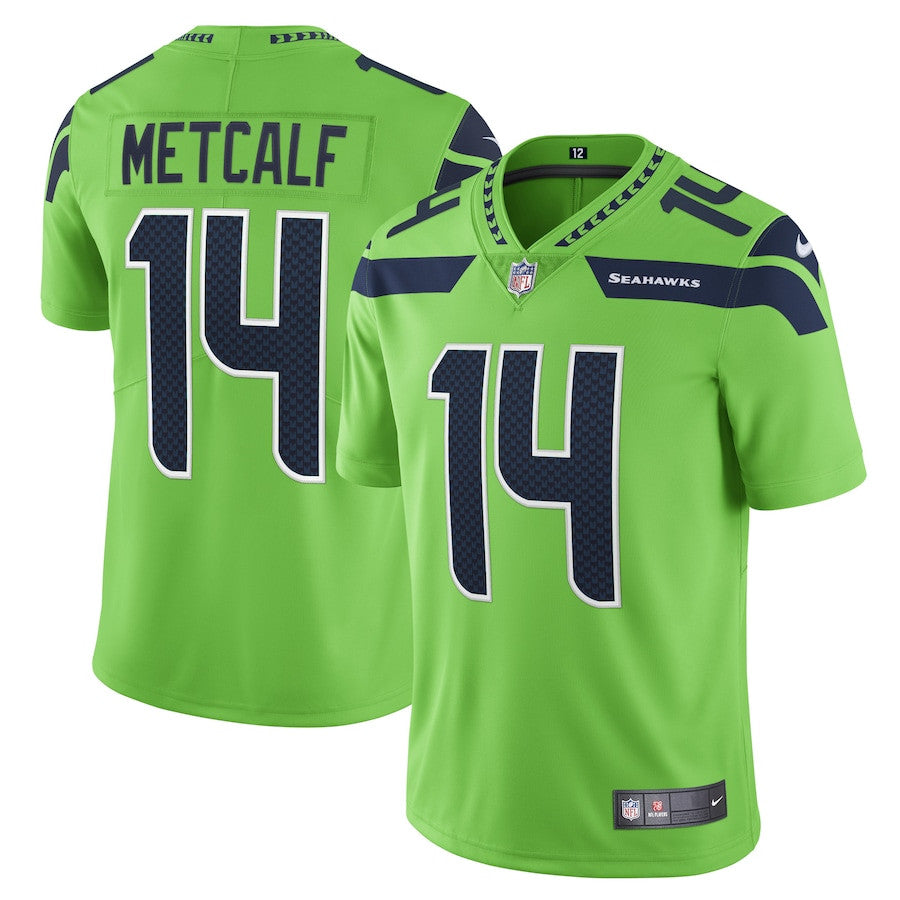 DK Metcalf Seattle Seahawks Vapor Limited Player Jersey - Neon Green