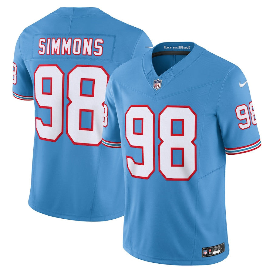 Jeffery Simmons Tennessee Titans Vapor F.U.S.E. Limited Jersey - Light Blue