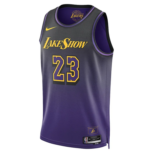 Unisex Los Angeles Lakers LeBron James Purple 2024/25 Swingman Jersey - City Edition