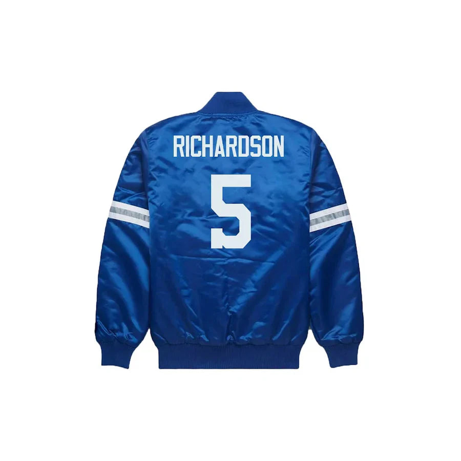 Anthony Richardson Indianapolis Colts Satin Bomber Jacket