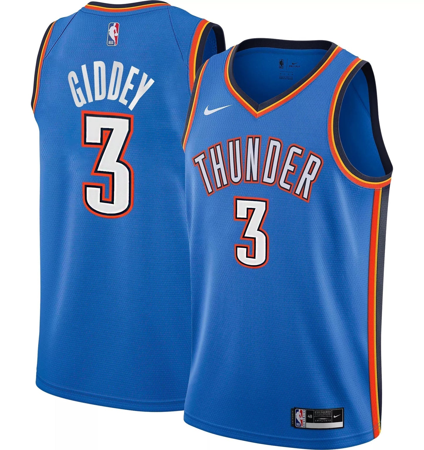 Josh Giddey Oklahoma City Thunder Jersey