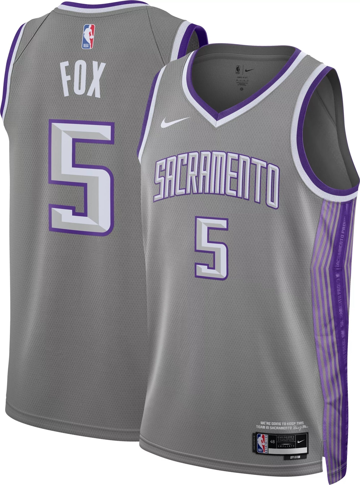 De'Aaron Fox Sacramento Kings City Edition Jersey