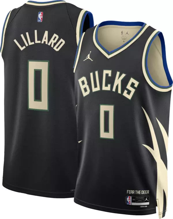 Damian Lillard Milwaukee Bucks Jersey