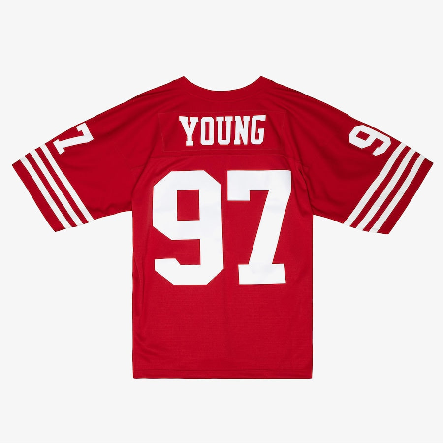 Men's Bryant Young Scarlet San Francisco 49ers 1994 Legacy Jersey