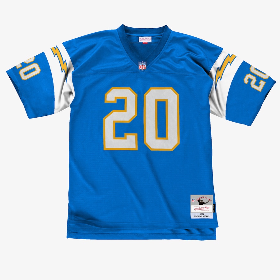 Men's Natrone Means Powder Blue San Diego Chargers 1994 Legacy Jersey