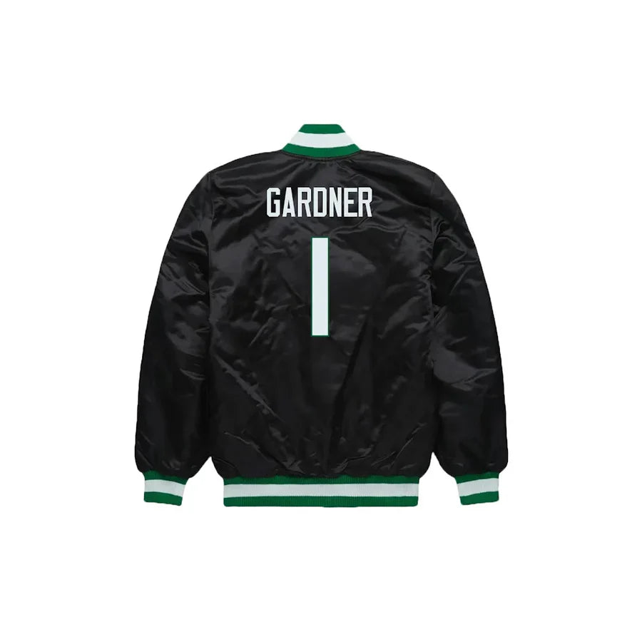 Ahmad Sauce Gardner New York Jets Satin Bomber Jacket