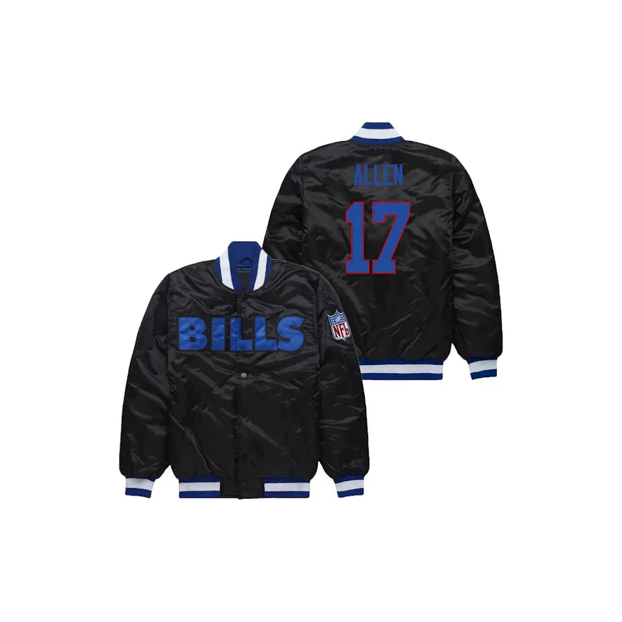 Josh Allen Buffalo Bills Satin Bomber Jacket