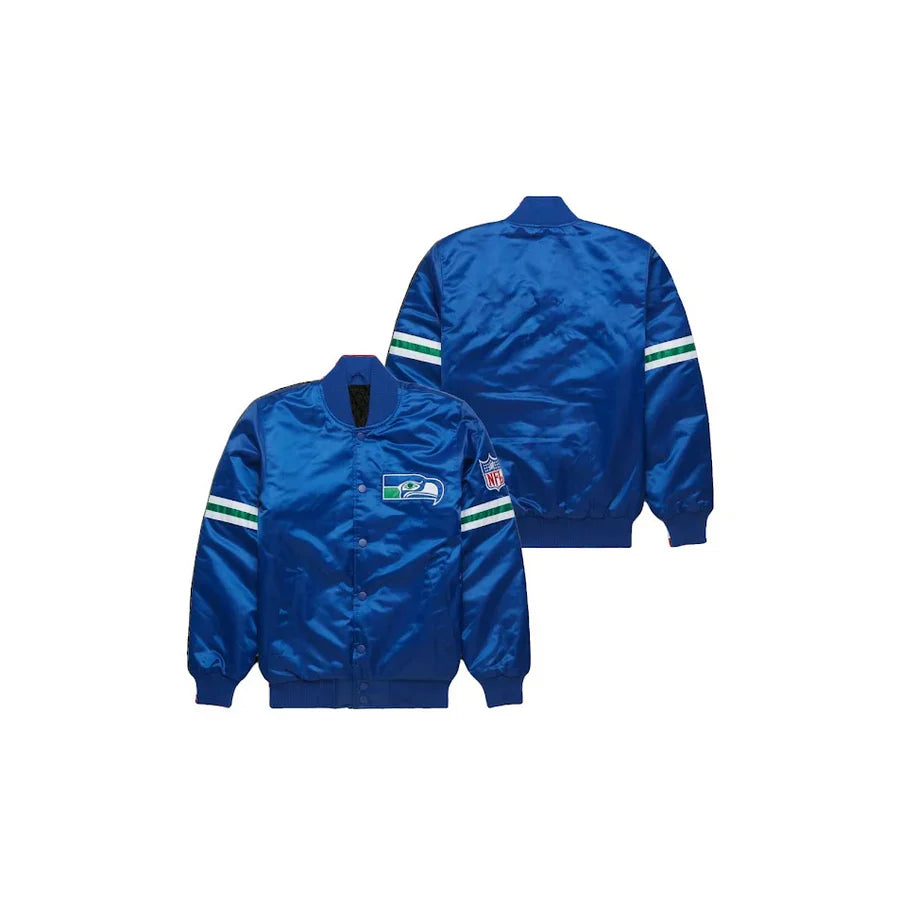 Seattle Seahawks Satin Bomber Jacket