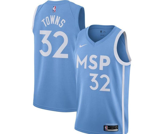 Karl Anthony Towns Minnesota Timberwolves City Edition Jersey