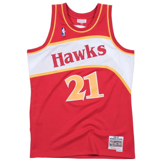 DOMINIQUE WILKINS ATLANTA HAWKS HARDWOOD CLASSICS THROWBACK SWINGMAN JERSEY