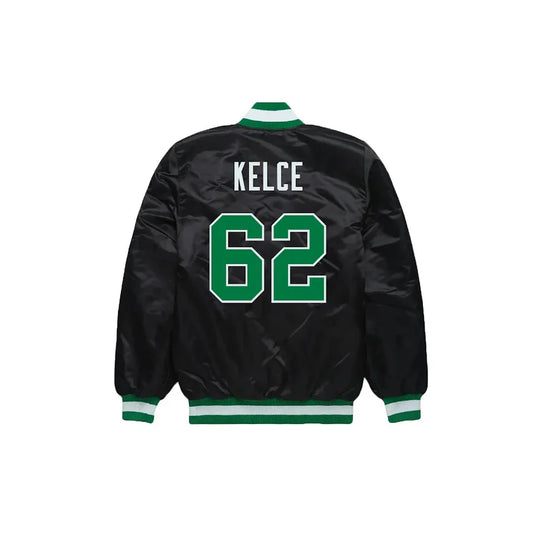 Jason Kelce Philadelphia Eagles Satin Bomber Jacket