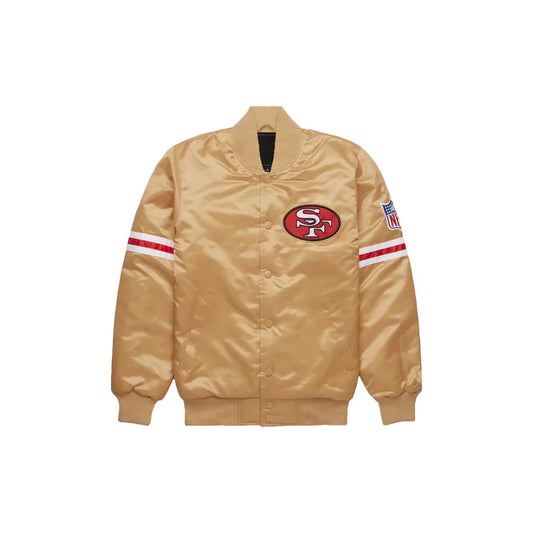 Custom Gold San Francisco 49ers Bomber Jacket