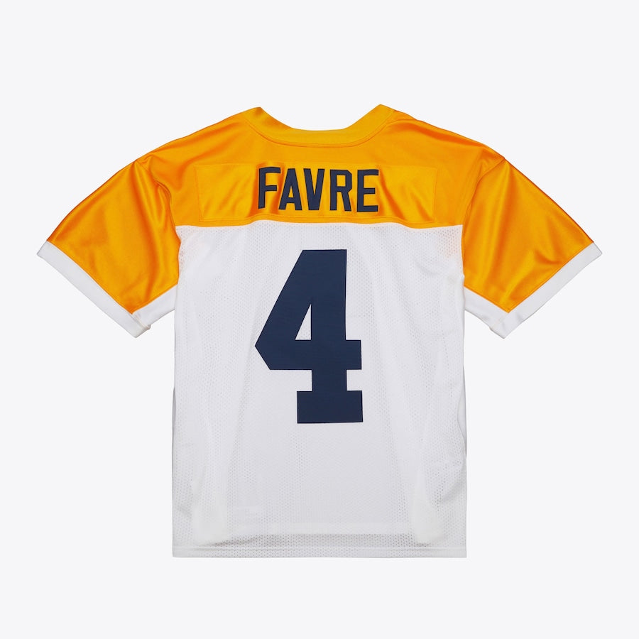 Men's Brett Favre White Green Bay Packers 1994  Jersey