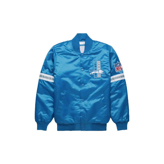 Detroit Lions Satin Bomber Jacket