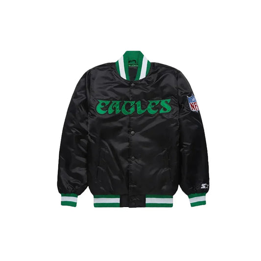 Custom Philadelphia Eagles Satin Bomber Jacket