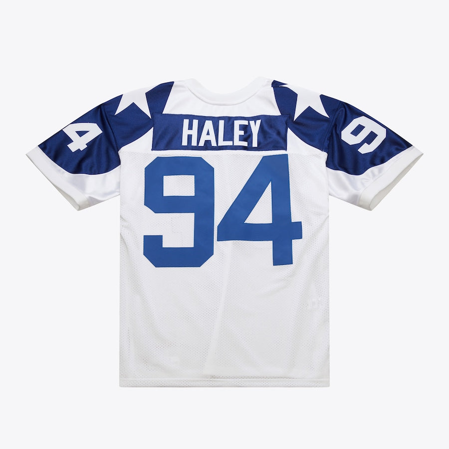 Men's Charles Haley White Dallas Cowboys 1994 Jersey