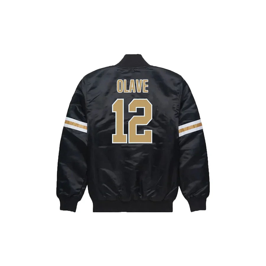 Chris Olave New Orleans Saints Satin Bomber Jacket