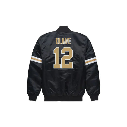 Chris Olave New Orleans Saints Satin Bomber Jacket