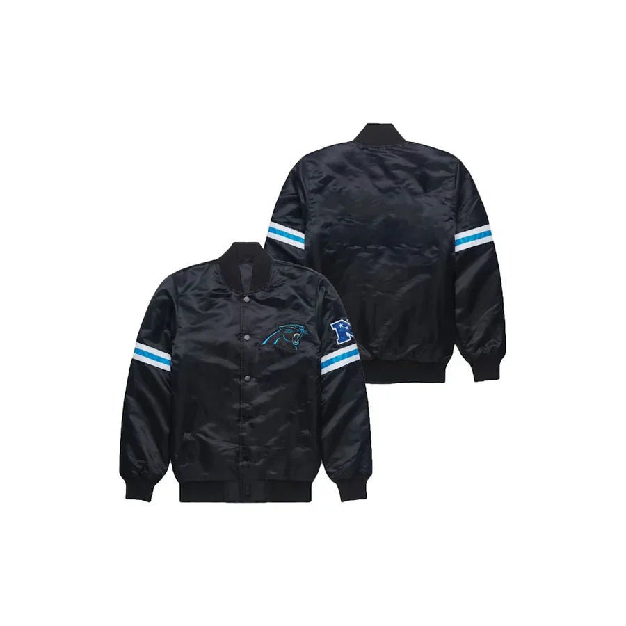 Carolina Panthers Satin Bomber Jacket