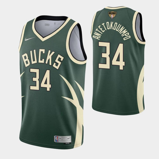 Giannis Antetokounmpo Milwaukee Bucks Earned Finals Jersey