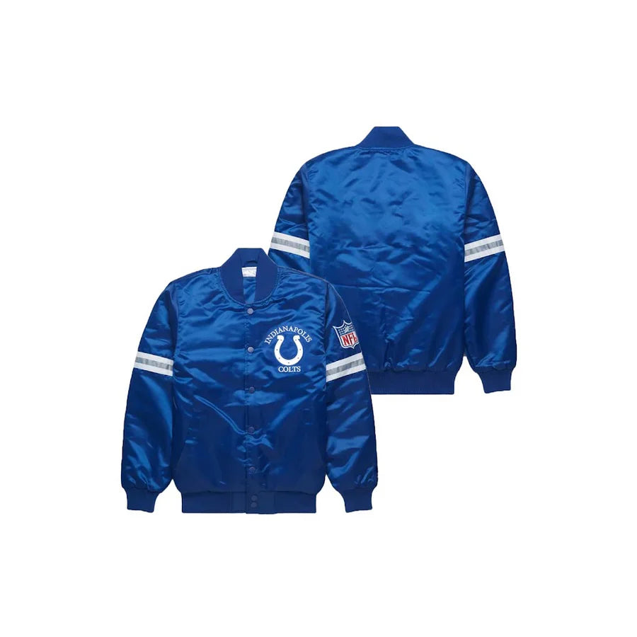 Indianapolis Colts Satin Bomber Jacket