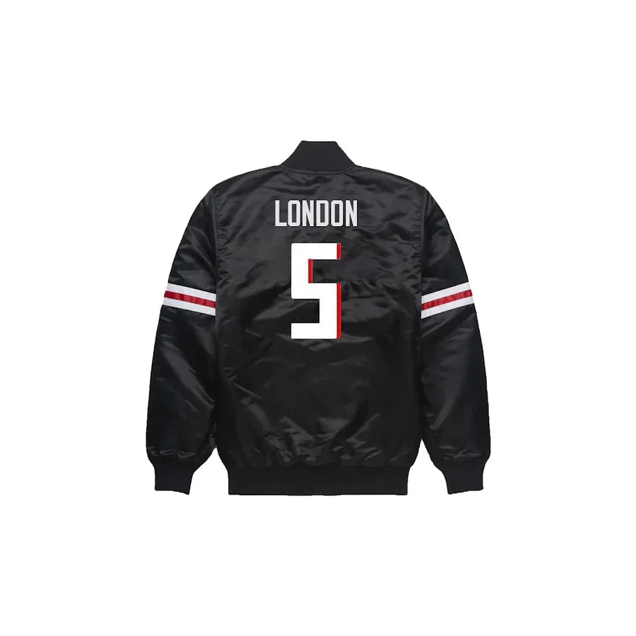 Drake London Atlanta Falcons Satin Bomber Jacket