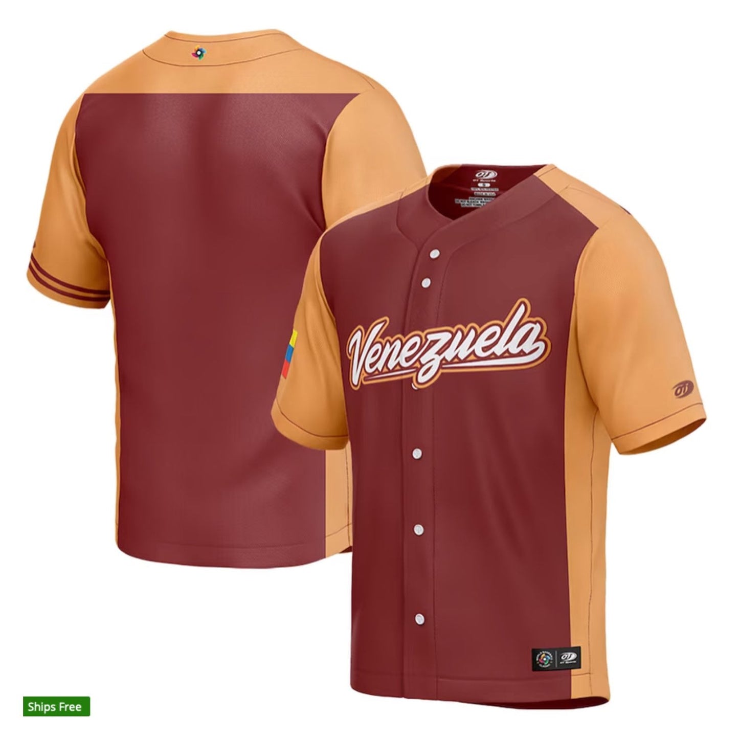 Custom Team Venezuela World Baseball Classic 2023 Jersey