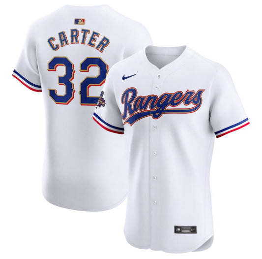 Evan Carter Texas Rangers Gold Edition Jerseys