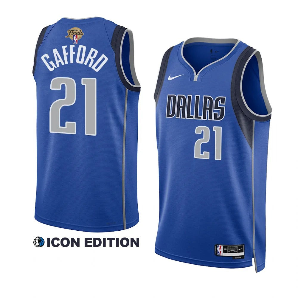 Daniel Gafford Dallas Mavericks NBA Finals 2024 Jersey